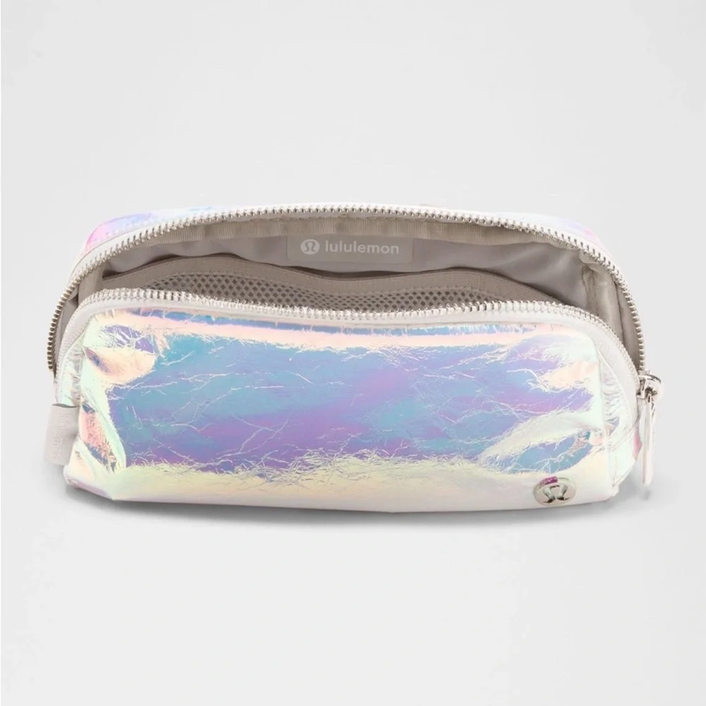 Lululemon everywhere belt bag. Iridescent/ silver color.